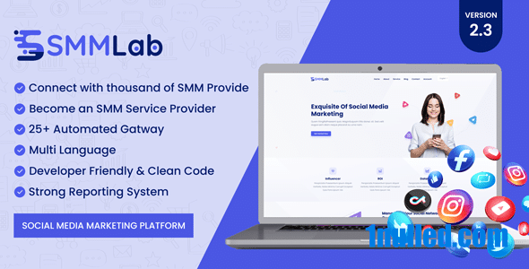 SMMLab v2.3 Nulled - Social Media Marketing SMM Platform