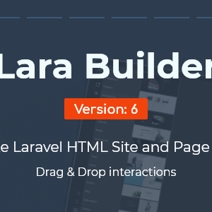 LaraBuilder v6.4.0 Nulled – Laravel Drag&Drop SaaS HTML site builder