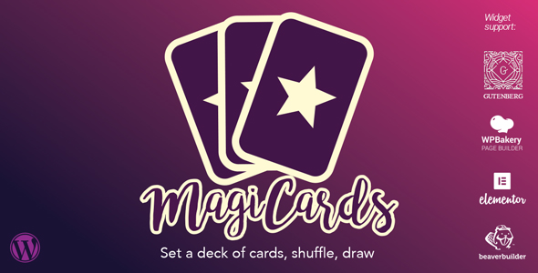 MagiCards v2.2.6 Nulled - decks of cards to shuffle | WP plugin