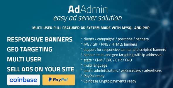 AdAdmin v4.2.6 Nulled - Easy full featured ad server