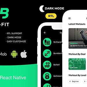 FitBasic v3.0 Nulled – Complete React Native Fitness App + Multi-Language + RTL Support