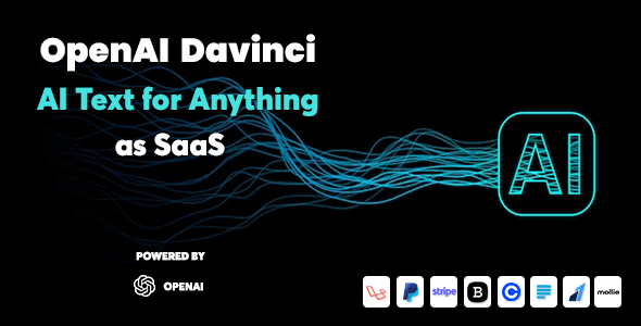 OpenAI Davinci v2.9 Nulled - AI Writing Assistant and Content Creator as SaaS