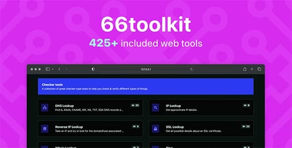 66toolkit v18.0.0 Nulled - Ultimate Web Tools System (SAAS)