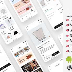 Zara App v1.0 Nulled – React Native Woocommerce