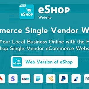 eShop Web v4.0.2 Nulled – eCommerce Single Vendor Website | eCommerce Store Website