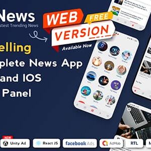 News v3.1.6 Nulled – Flutter News App for Android & iOS with Admin Panel