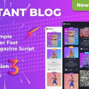 Instant Blog v3.3 Nulled – Fast & Simple Blog Php Script