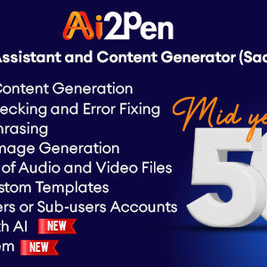 Ai2Pen v4.0 – AI Writing Assistant and Content Generator (SaaS Platform) Free