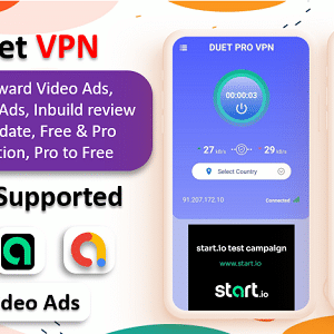 Duet Pro VPN App v6.0 Nulled – Secure VPN App & Fast VPN