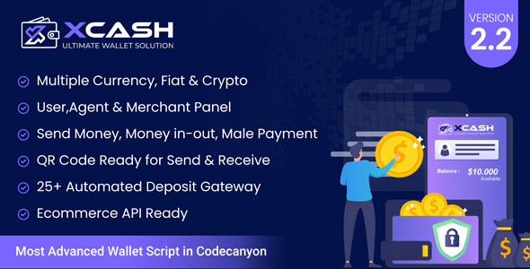 Xcash v2.2 Nulled - Ultimate Wallet Solution