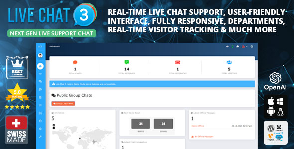 Live Support Chat v5.1.4 Nulled - Live Chat 3
