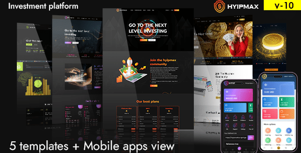 HYIP MAX v10.0 Nulled - high yield investment platform