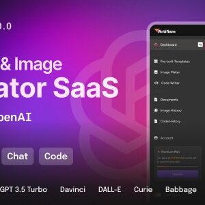 Artifism v1.0.0 Nulled – AI Content & Image Generator SaaS