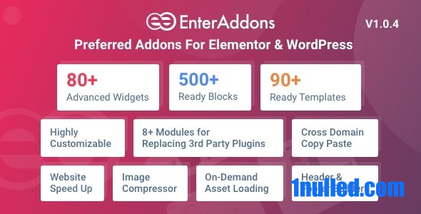 Enter Addons Pro v1.0.4 Nulled - Preferred Addons For Elementor And WordPress