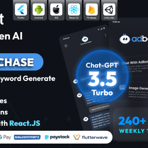 AdBot v3.8.0 Nulled – ChatGPT Open AI Android and iOS App