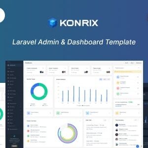 Konrix Nulled – Laravel Tailwind Admin & Dashboard Template