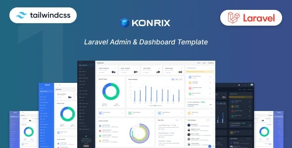 Konrix Nulled - Laravel Tailwind Admin & Dashboard Template