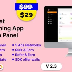 Cash Rocket v2.3 – Flutter Online Earning App with Admin Panel Free