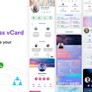 VCard SaaS 8.0.0 Nulled – Digital Business Card Builder SaaS