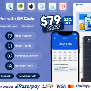 QRPay v2.4.0 Nulled – Money Transfer with QR Code Full Solution