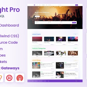 EventRight Pro v1.11.0 Nulled – Ticket Sales and Event Booking & Management System with Website & Web Panels (SaaS)