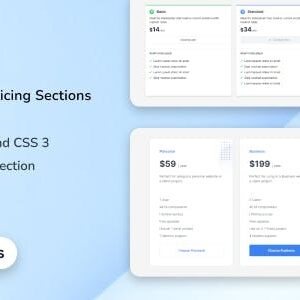 Prize Nulled – Tailwind CSS 3 Pricing Sections