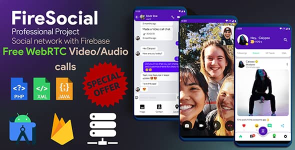 FireSocial v1.8 Nulled - Firebase Social Network