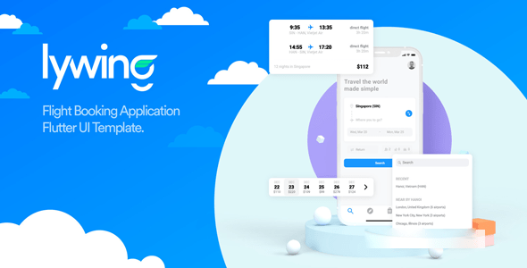 Lywing v1.0.3 Nulled - Flutter UI Kit