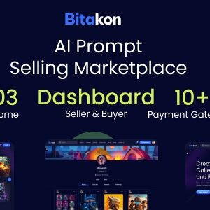 Bitakon v1.0 Nulled – AI Prompt Buy Selling Marketplace (Multi Seller)