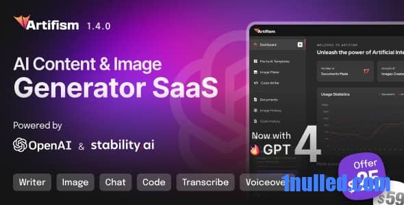 Artifism v2.0.0 Nulled - AI Content & Image Generator SaaS
