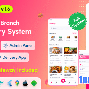 FoodKing v1.6 Nulled – Restaurant Food Delivery System with Admin Panel & Delivery Man App