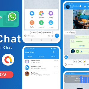 Super Chat v3.1 Nulled – Android Chatting App with Group Chats and Voice/Video Calls – Whatsapp Clone