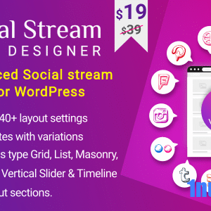 Social Stream Designer v1.1.8 Nulled – Instagram Facebook Twitter Feed – Social media Feed Grid Gallery Plugin