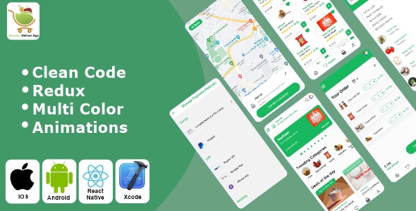 Grocery App Nulled - Grocery Delivery App React Native iOS / Android App Template