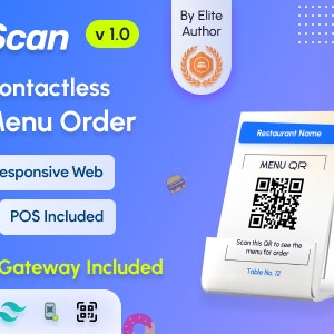 FoodScan v1.0 Nulled – Qr Code Restaurant Menu Maker and Contactless Table Ordering System with Restaurant POS