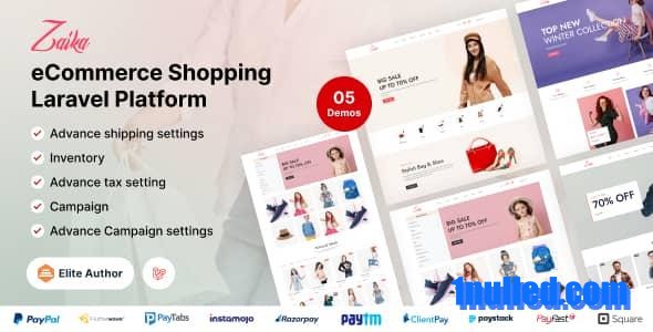 Zaika eCommerce CMS v2.1.0 Nulled - Laravel eCommerce Shopping Platform