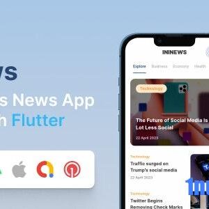 iniNews v1.0 Nulled – Flutter mobile app for WordPress