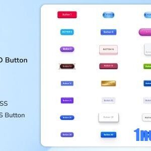 ThreeD Nulled – Interactive CSS 3D Button HTML Template