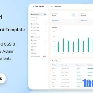 TailDash Nulled – Tailwind CSS 3 Admin Layout & UI Kit Template