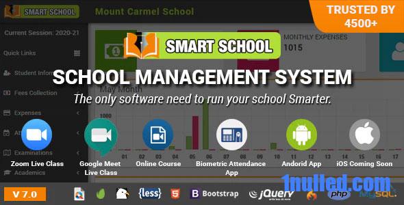 Smart School v7.0.0 Nulled - School Management System