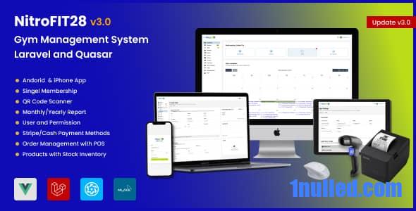 NitroFIT28 v3.0 Nulled - Fitness & Gym Management System