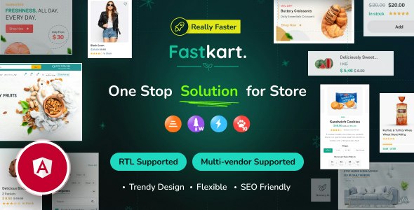 Fastkart v1.0.1 Nulled - Single or Multivendor Ecommerce with Angular & Laravel REST API