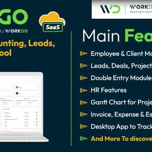 CRMGo SaaS v6.9 Nulled – Projects, Accounting, Leads, Deals & HRM Tool