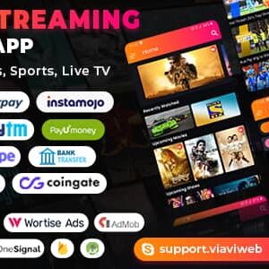 Video Streaming Android App (TV Shows, Movies, Sports, Videos Streaming, Live TV) v1.5 Free