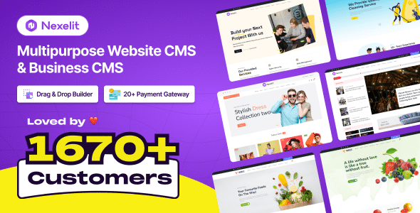 Nexelit v3.7.0 Nulled - Multipurpose Website CMS & Business CMS