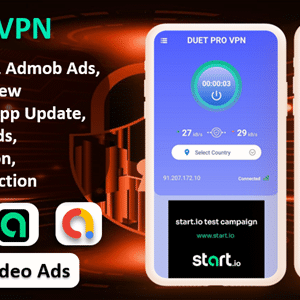 Duet Pro VPN App v8.0 Nulled – Secure VPN App & Fast VPN