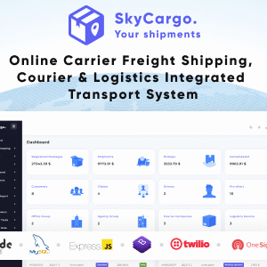 SkyCargo Nulled – An Integrated Transportation System for Freight Shipping, Courier Services, and Logistics
