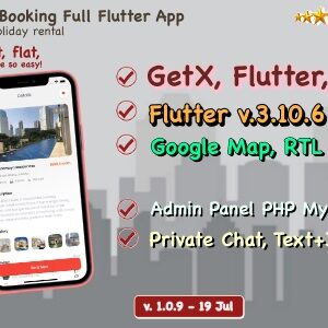 HomeRental v1.0.9 Nulled – Booking Properties Full Flutter App with Chat