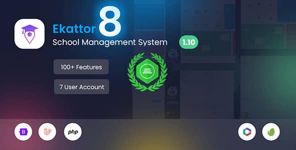 Ekattor 8 School Management System (SAAS) v2.0 Free