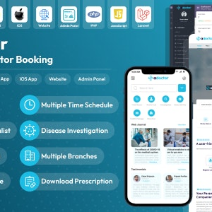 ADoctor v1.3.0 Nulled – Hospital Doctor Booking Android and iOS App